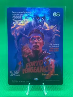 MTG Duskmourn Goryo's Vengeance Foil Borderless Commander Nightmare Bundle Promo - Image 1