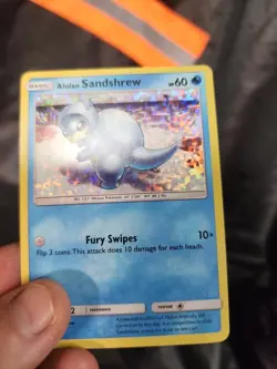 Pokemon Alolan Sandshrew 4/12 McDonald's 2019 Holo LP - Image 3