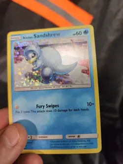 Pokemon Alolan Sandshrew 4/12 McDonald's 2019 Holo LP - Image 4