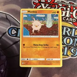 (SU) 2019 Pokemon McDonalds Promo Holo Mankey 8/12 LP - Image 1
