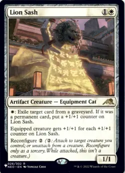 MTG Lion Sash Normal NM The List Reprints Magic 026/302 - Image 1