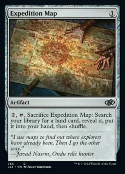 Magic The Gathering MTG EXPEDITION MAP Jumpstart 2022 NM Near Mint - Image 1