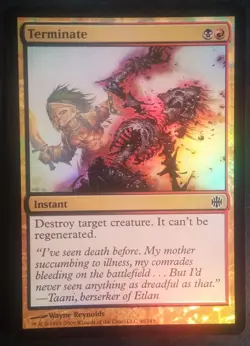 Terminaison PREMIUM / FOIL VO - English Alara Terminate - Mtg Magic - - Image 1