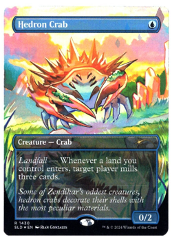 Hedron Crab 1430 Rainbow Foil Pick em & Stick em Secret Lair MTG NM - Image 1