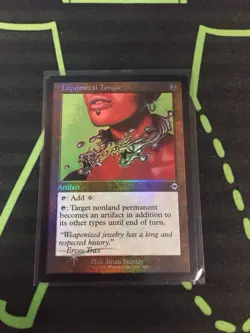 MTG Magic The Gathering Liquimetal Torque Foil Retro Frame Artifact Commander - Image 1