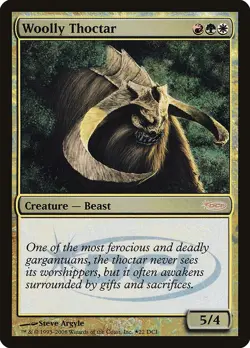 MtG - Set 4x FOIL Woolly Thoctar - DCI-EN - Image 2