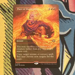 MTG - Flare of Duplication Borderless - Modern Horizons 3 - Image 1