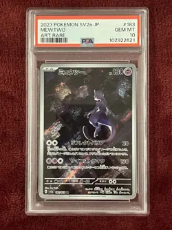 Mewtwo 183/165 AR Art Rare 151 SV2a Japanese Pokemon Card PSA 10 Gem Mint - Image 1