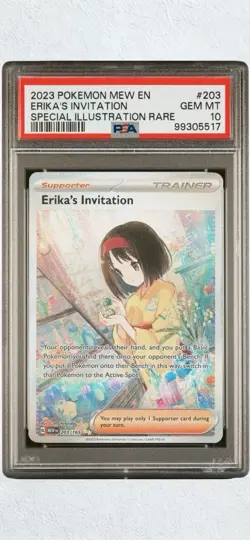 PSA 10 Erika’s Invitation 203/165 2023 Pokemon Scarlet & Violet 151 English - Image 1