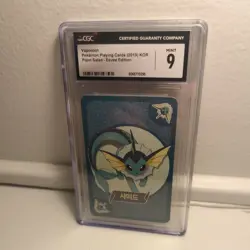 Vaporeon Pokemon Playing Cards 2019 Point Salad Eevee Edition CGC 9 Mint - Image 2