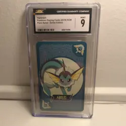 Vaporeon Pokemon Playing Cards 2019 Point Salad Eevee Edition CGC 9 Mint - Image 3
