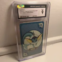 Vaporeon Pokemon Playing Cards 2019 Point Salad Eevee Edition CGC 9 Mint - Image 4