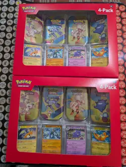 2 Pack Sam’s Club Pokemon 151 Mini Tin 4 Pack NEW/SEALED/SHIPS FAST - Image 1