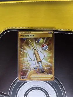 Pokemon Sword and Shield Base Gold Ordinary Rod #215 NM #215 - Image 1