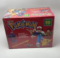 Crealaser Pokemon Album 50 Packs (Spanish) Stickers Slammers Holo - Image 1