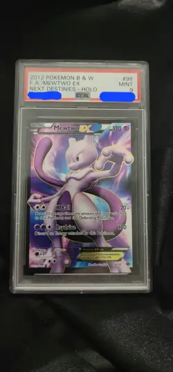Pokemon 2012 B&W Mewtwo EX Next Destinies PSA 9 Low POP 148 - Image 3