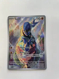 Pokemon TCG Sawk 130/086 Illustration Rare Sv: White Flare - Image 1