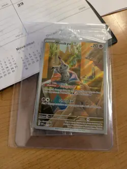 SEALED Pokemon TCG Mimikyu SVP 075 Paldean Fates Holo Black Star Promo NM - Image 1