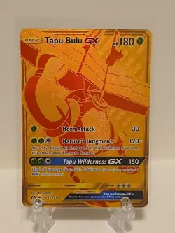 Pokemon Tapu Bulu GX Full Art Shiny Holo Rare Card SV91/SV94 Hidden Fates - Image 1