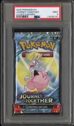 2025 POKEMON INT'L SCARLET & VIOLET JOURNEY TOGETHER PACK FOIL PSA 9 - Image 1