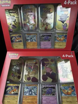Pokemon TCG Scarlet & Violet 151 Mini Tin 4-Pack Lot 2 Sam’s Club Sealed - Image 1