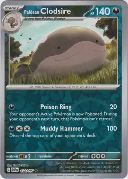 🔥Pokemon - Paldean Clodsire - Reverse Holo - 128/197 - Obsidian Flames - (NM)🔥 - Image 1