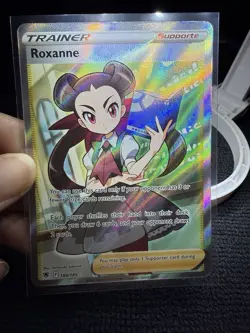 Pokemon TCG: Roxanne 188/189 Astral Radiance Ultra Rare Full Art Trainer - Image 1