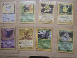 Pokemon Card Lot of 8 Cards 1st Editon NON Holo. Dark Arbok Holo - Image 1
