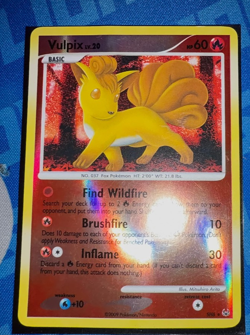Shiny Vulpix 2009 Platinum SH6 Reverse Holo Pokemon Card - Image 1