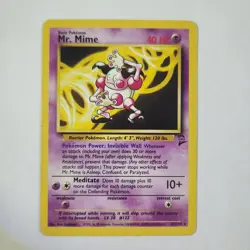 Mr. Mime 27/130 - Rare - Pokemon TCG - Base Set 2 - LP - Image 1