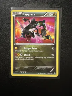 2012 Pokemon Black & White Rayquaza 128/124 Dragons Exalted Secret Rare NM - Image 1