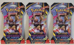 Pokemon Mega Evolution Phantasmal Flames Lot Of 3 Sleeved Booster Pack New, - Image 1