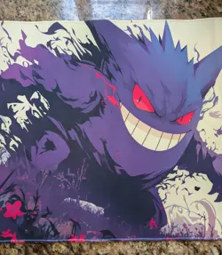 Gengar Spooky TCG Playmat - CCG Gengar Playmat NEW 24x14 Gengar Pokemon TCG Mat - Image 2
