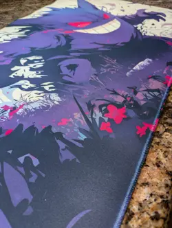 Gengar Spooky TCG Playmat - CCG Gengar Playmat NEW 24x14 Gengar Pokemon TCG Mat - Image 3