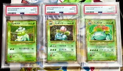 PSA 10 Bulbasaur Ivysaur Venusaur Set 003/032 CLF Pokemon Card Classic JP - Image 1