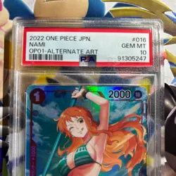 PSA 10 Nami (Alt Art) OP01-016 ROMANCE DAWN - ONE PIECE Card Game 2022 Japanese - Image 2