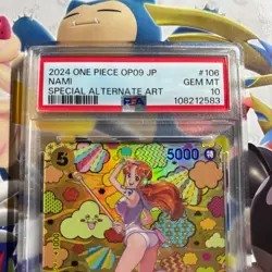 Nami OP08-106 PSA 10 Special Alt Art One Piece Card OP09 UK SELLER - Image 2