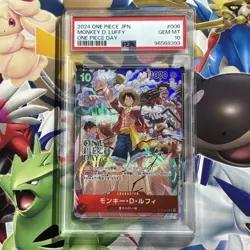 Monkey D Luffy ST10-006 PSA 10 One Piece Day 2024 Promo Card UK SELLER - Image 1