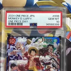 Monkey D Luffy ST10-006 PSA 10 One Piece Day 2024 Promo Card UK SELLER - Image 2
