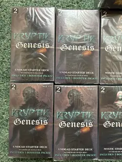 NIB New Never Opened Kryptik Genesis Cards Mystic Human Undead Booster Starter - Image 2