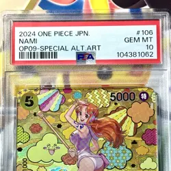 Nami OP08-106 PSA 10 Special Alt Art One Piece Card OP09 UK SELLER - Image 2