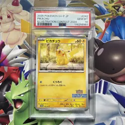 PSA 10 Pokemon Card Pikachu Illustration Contest Promo 242/SV-P 2024 Japanese - Image 1