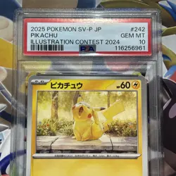 PSA 10 Pokemon Card Pikachu Illustration Contest Promo 242/SV-P 2024 Japanese - Image 2