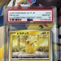 PSA 10 Pokemon Card Pikachu Illustration Contest Promo 242/SV-P 2024 Japanese - Image 2