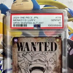 Luffy OP05-119 PSA10 Wanted Emperors in the New World One Piece Card UK SELLER - Image 2