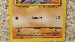 1999 Pokemon Card Base Set Machop 52/102 Portuguese Version Edition - Image 3
