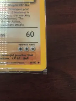 1999 Pokemon Base Set Machamp Holo 1st Edition Sealed Promo Card - Image 3