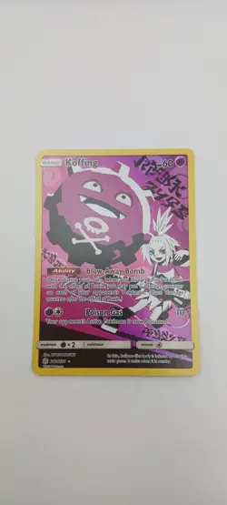 Pokemon TCG Koffing Holo Secret Rare Card Cosmic Eclipse 243/236 NM - Image 1