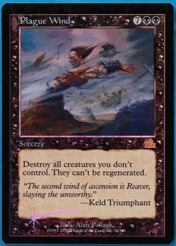 Plague Wind FOIL Prophecy PLD Black Rare MAGIC MTG CARD (ID# 501227) ABUGames - Image 1