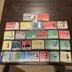 Weiss Schwarz CCG TCG Disney 100 Card Lot With R Foil Japanese Star Wars Cards - Image 1